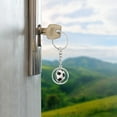 thumbnail image 1 of Milisten Key Chain Pendant Soccer Ball Shape Alloy Metal Rotating Design For Sports Lover 1Pack, 1 of 7