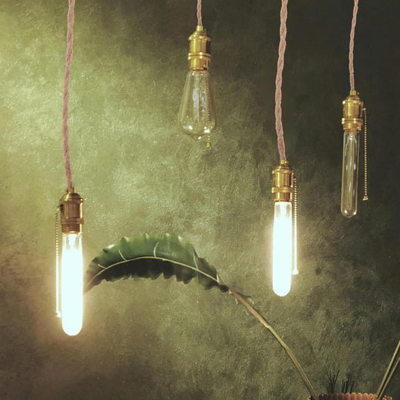 Milisten Khaki Braided Fabric Cord Vintage Style Copper Core Electrical Light Wire