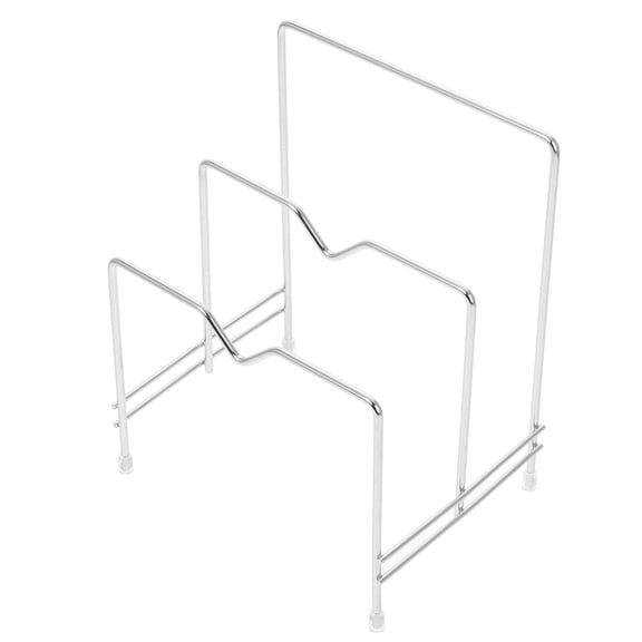 Milisten Stainless Steel Kitchen Cookware Rack Organizer for Pots Pans Storage and Kitchen Counter Space Saving