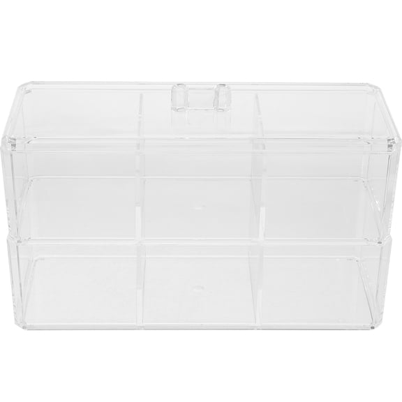 Milisten Large Capacity Clear Makeup Sponge Case with Multi Grid Design for Easy Organization