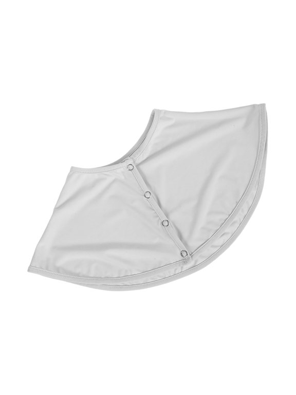 Light Grey UV Shoulder Wrap Shawl Breathable Neck Cover for Outdoor Cycling Sun Shield