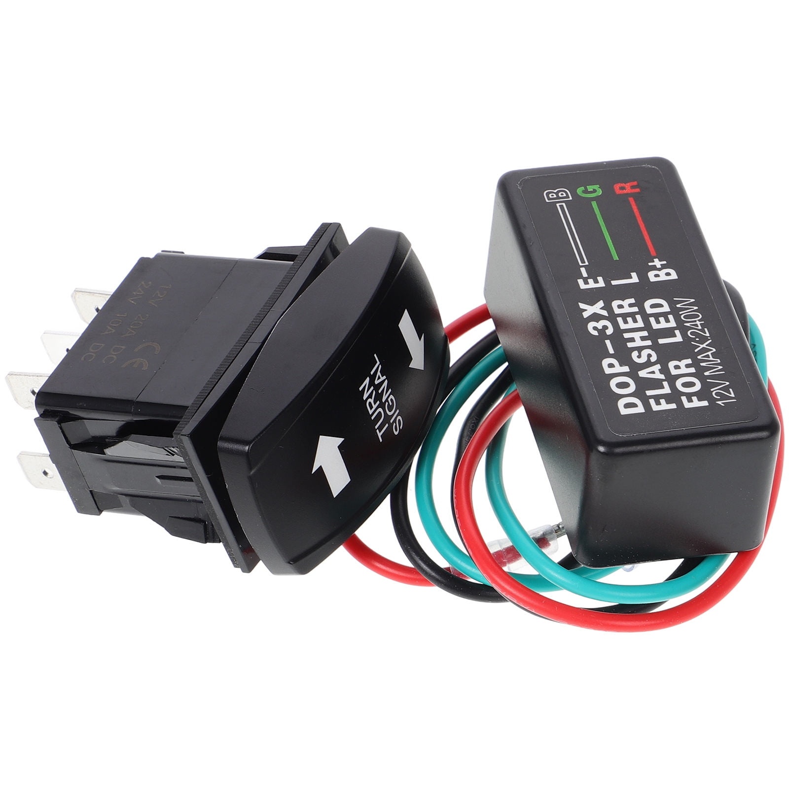 Signal Rocker Switch Milisten Turn Signal Rocker Switch with LED Relay for ATV, RV, Pickup ...