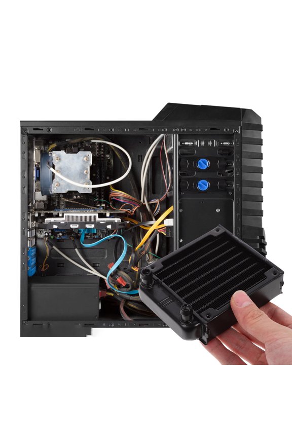 Aluminum Alloy Computer Cooling Fan Set, Heat Sink Cooler, 3.94 x 3.18 x 0.98 Inches, Efficient PC Cooling Solution