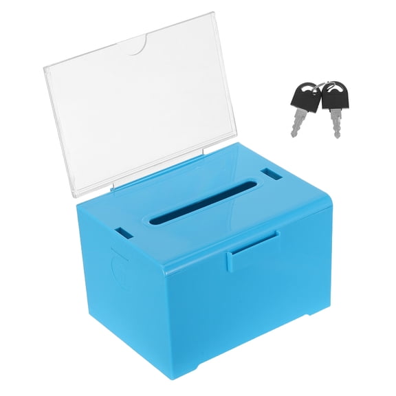 Milisten Acrylic Suggestion Box with Lock for Office Fundraising Voting and Feedback Collection