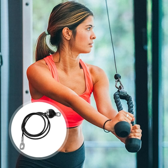 Milisten Multi-Function Gym Cable Workout Cable Steel Wire Fitness Equipment Home Use 1Set