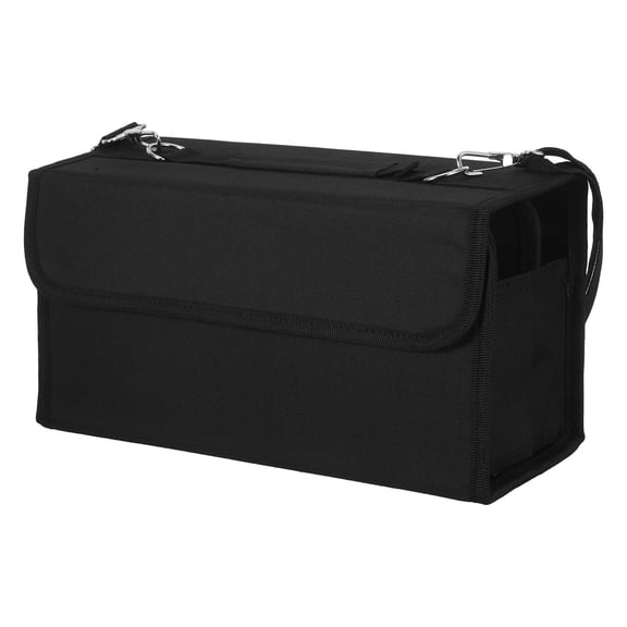 Milisten Black Marker Carrying Bag with Extendable Display and Adjustable Shoulder Strap