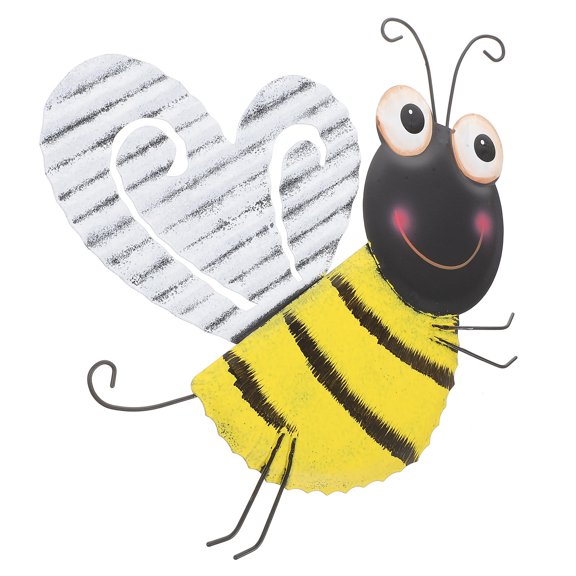 Milisten Creative 3D Bees Wall Hanging Decoration for Garden Patio and Fence