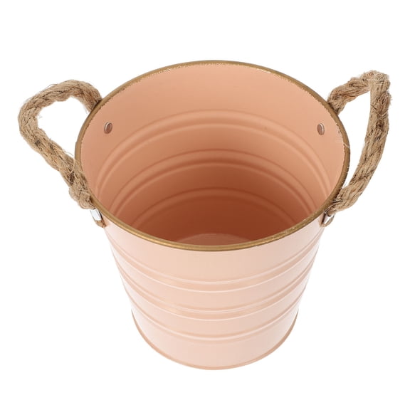 Milisten Vintage Style Flower Vase in Khaki, 1 Piece, Compact 5.1 x 4.7 x 3.7 Inches Decorative Home