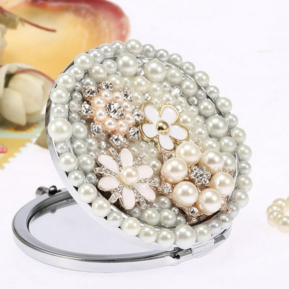 Milisten Compact Carry Mirror Retro Style Small Mirror 1Pcs