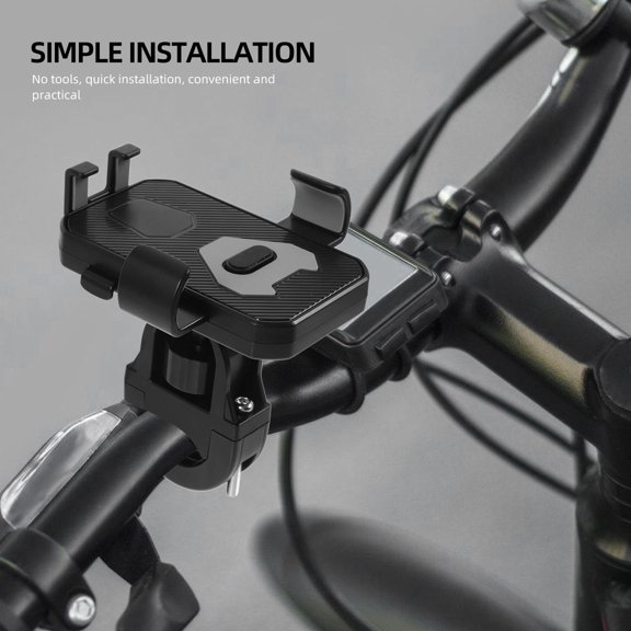Milisten Universal Bike Phone Mount Black High-Strength Material Stable