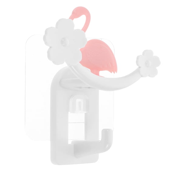 Milisten Multi Adhesive Hook for Bathroom Kitchen with Charming Flamingo Design