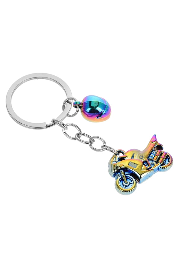 Multi-Color Alloy Motorcycle Keychain for Men, Unique Design Keyring, Perfect Gift for Motorcycle and Enthusiasts