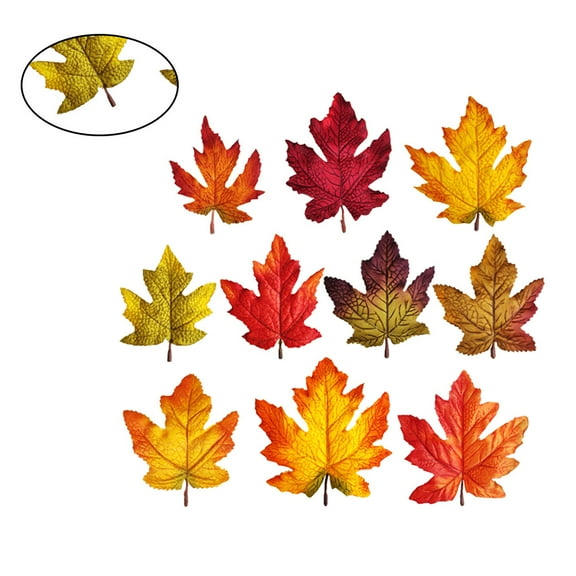 Milisten Artificial Maple Leaf Multi Decor for Parties 20Pcs