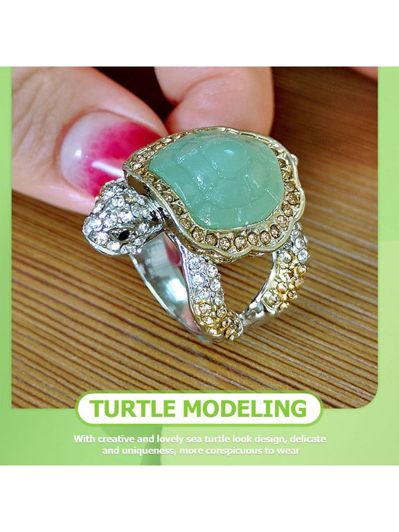 Multi Metal Turtle Ring for Women Elegant Accessory for Daily Wear Parties and Special Occasions Size 610