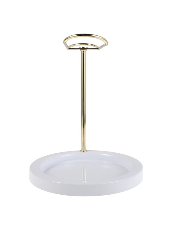 Elegant Golden Metal Jewelry Stand for Home Decor and Accessory Organization