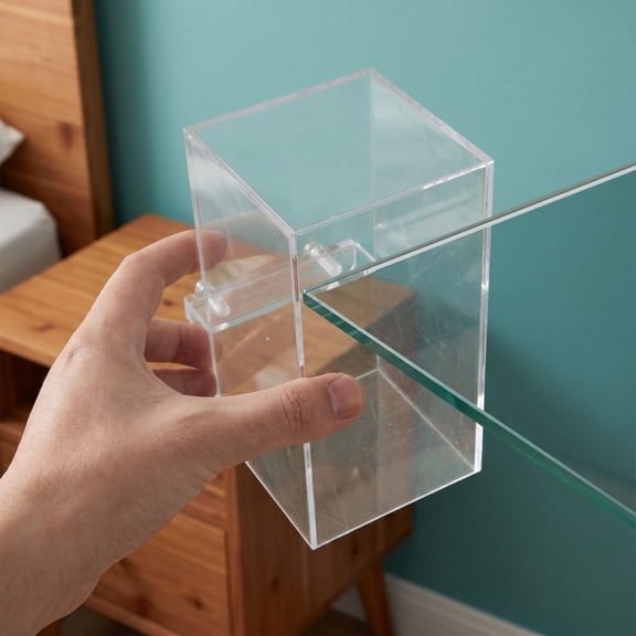 Milisten Negative Pressure Acrylic Fish Tank with Auto Water Refill and No Drill Installation for Betta Aquarium