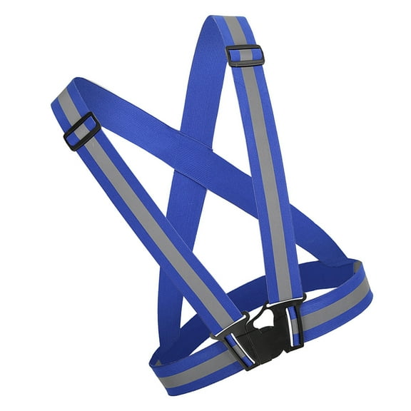 Milisten Running Reflective Strap Nylon Blue Gear for Nighttime Safety 1Pack