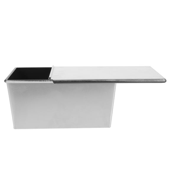 Milisten Non Stick Bread Loaf Pan 1Pcs Metal Toast Loaf Pan For Family Gathering Uniform Heating Silver