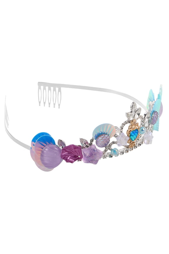 Mermaid Headband with Ocean Seashell Accents, Lightweight and Comfortable for Party, Beach, and Costume Wear