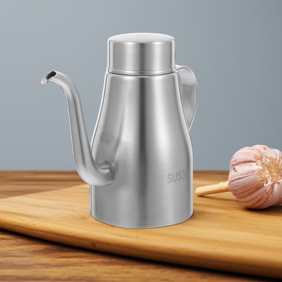 Milisten Oil Storage Container Stainless Steel for Kitchen Cooking and Salad Dressing