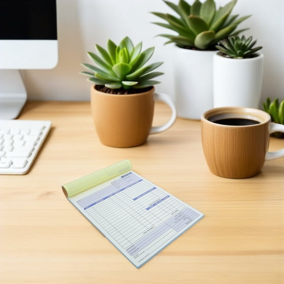 Milisten Carbon Duplicate Order Form Pad for Small Business Invoice Records