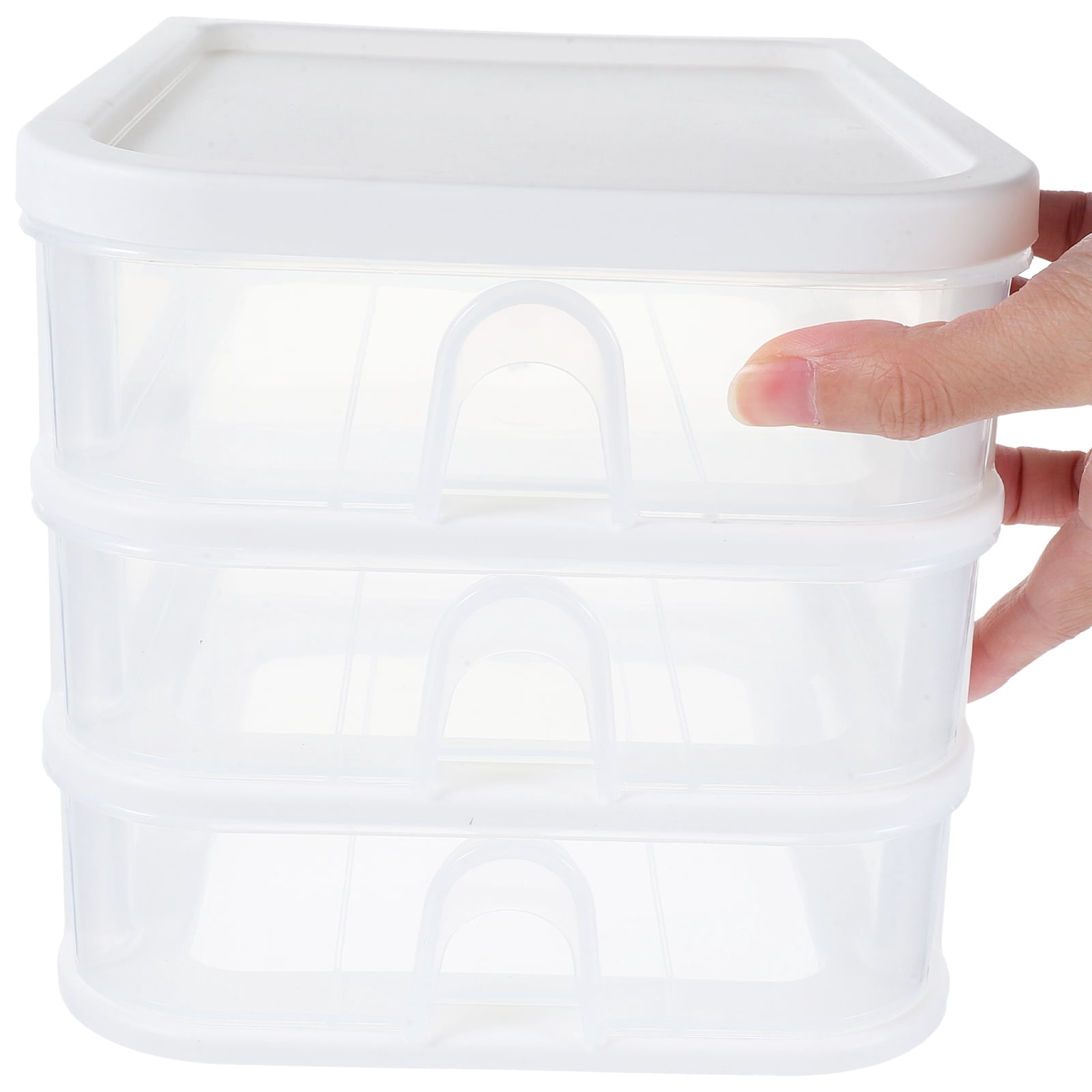 Milisten 7-Section Plastic Desk Organizer Drawer - Multi-Compartment Storage Solution for Office, Home, and Workspace Organization