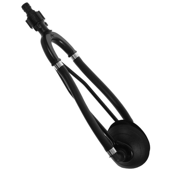 Milisten  Outboard Motor Muff Water Flusher Boat Yacht Accessories Black