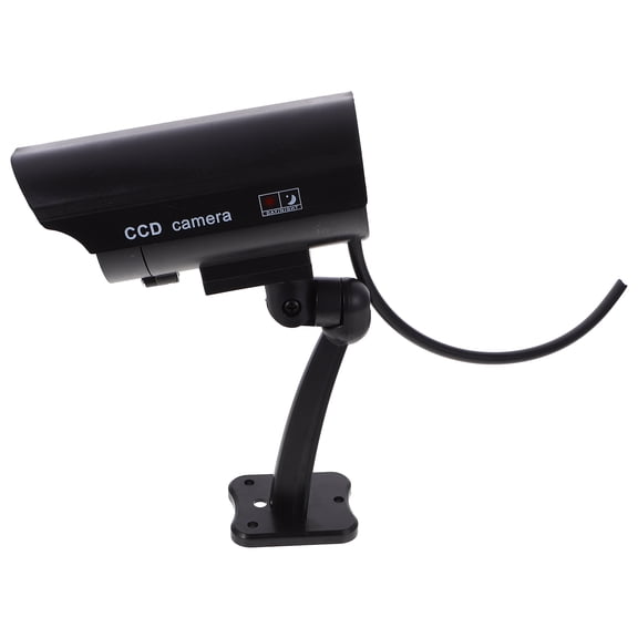 Milisten Fake Camera with Solar Panel and Adjustable Bracket Realistic Cctv for Home Security