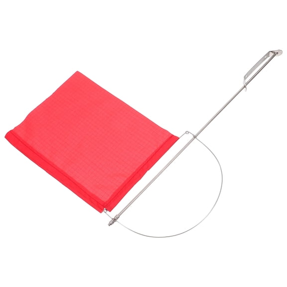Milisten Wind Direction Flag Pendant Red Rectangular Flag Outdoor Decor 1Pack