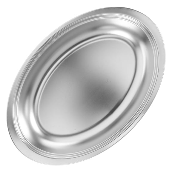 Milisten Stainless Steel Fish Steaming Tray Oval Shape for Kitchen Cooking and Elegant Food Serving