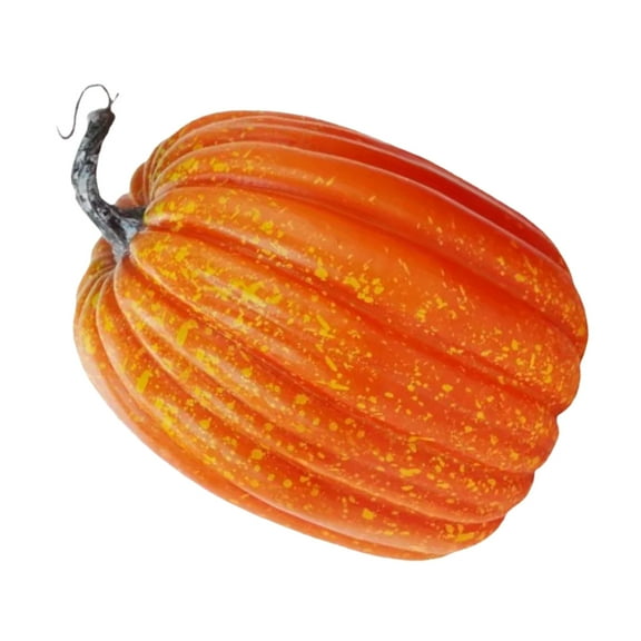 Milisten Oversized Orange Faux Pumpkin Decorations for Outdoor and Indoor Thanksgiving Displays