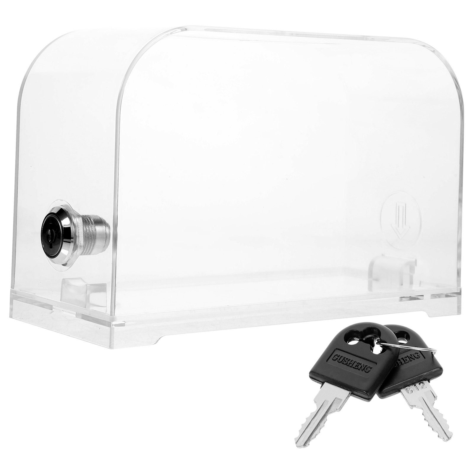 Milisten Slot Business Card Holder Case 18x12x8cm Compact Organizer for Office and
