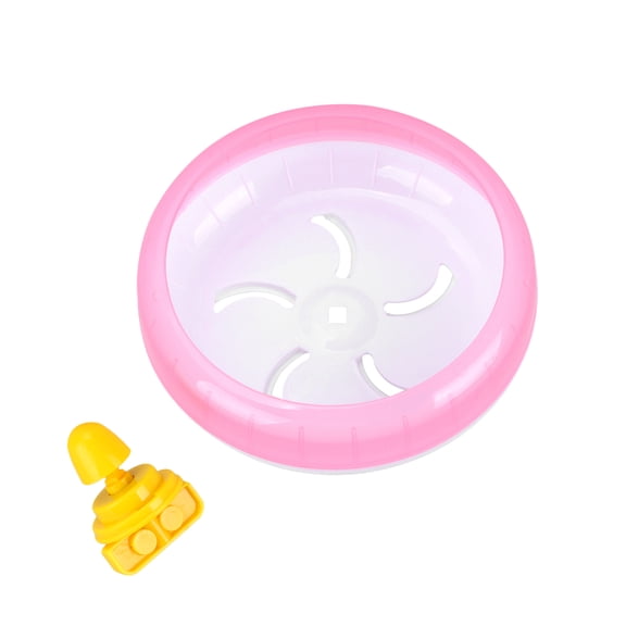 Milisten Pet Exercise Wheel Pink Silent Non-Slip for Small Animals 1Pc