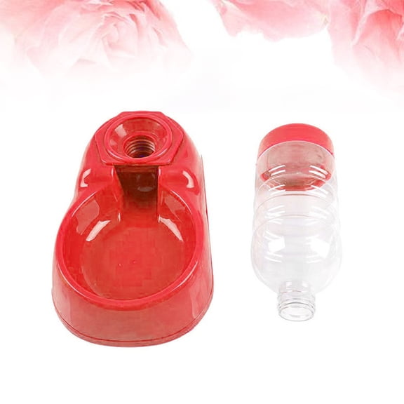 Milisten Pet Water Feeder Automatic Cat Drinking Tool With Smooth Surface Design For Kittens And Cats Red Color
