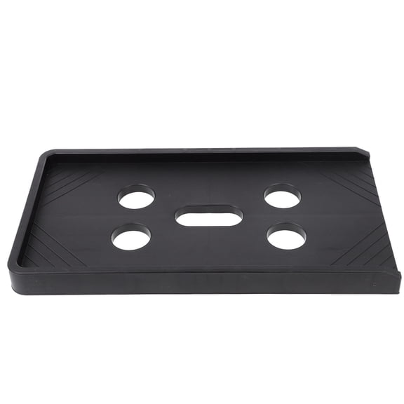 Milisten Heat Ventilated Plastic CPU Stand Black with Brake Wheels Storage