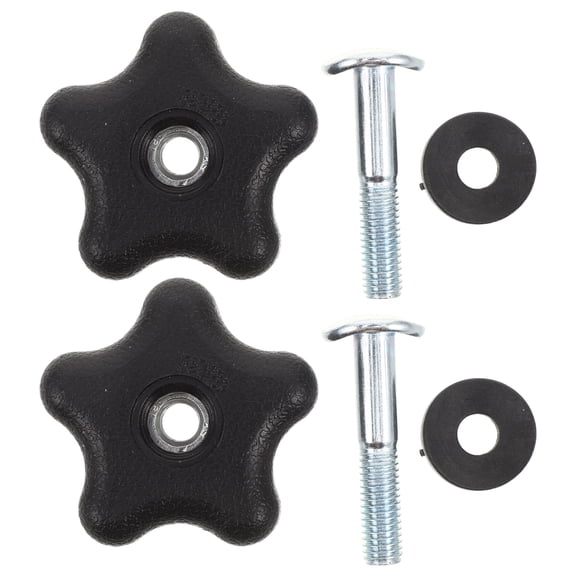 Milisten Complete Star Knob Screw and Nut Set with Bakelite Handle for Equipment Adjustment