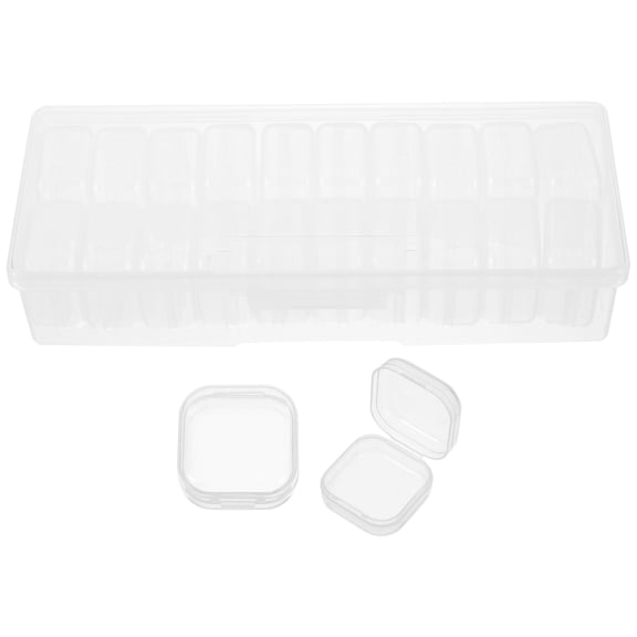 Milisten  Plastic Storage Box Organizers Organiser Bead Boxes Beads Travel