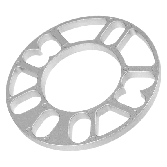 Milisten Hub Centric Wheel Spacer in Plated Silver Aluminum Alloy for Car Wheels