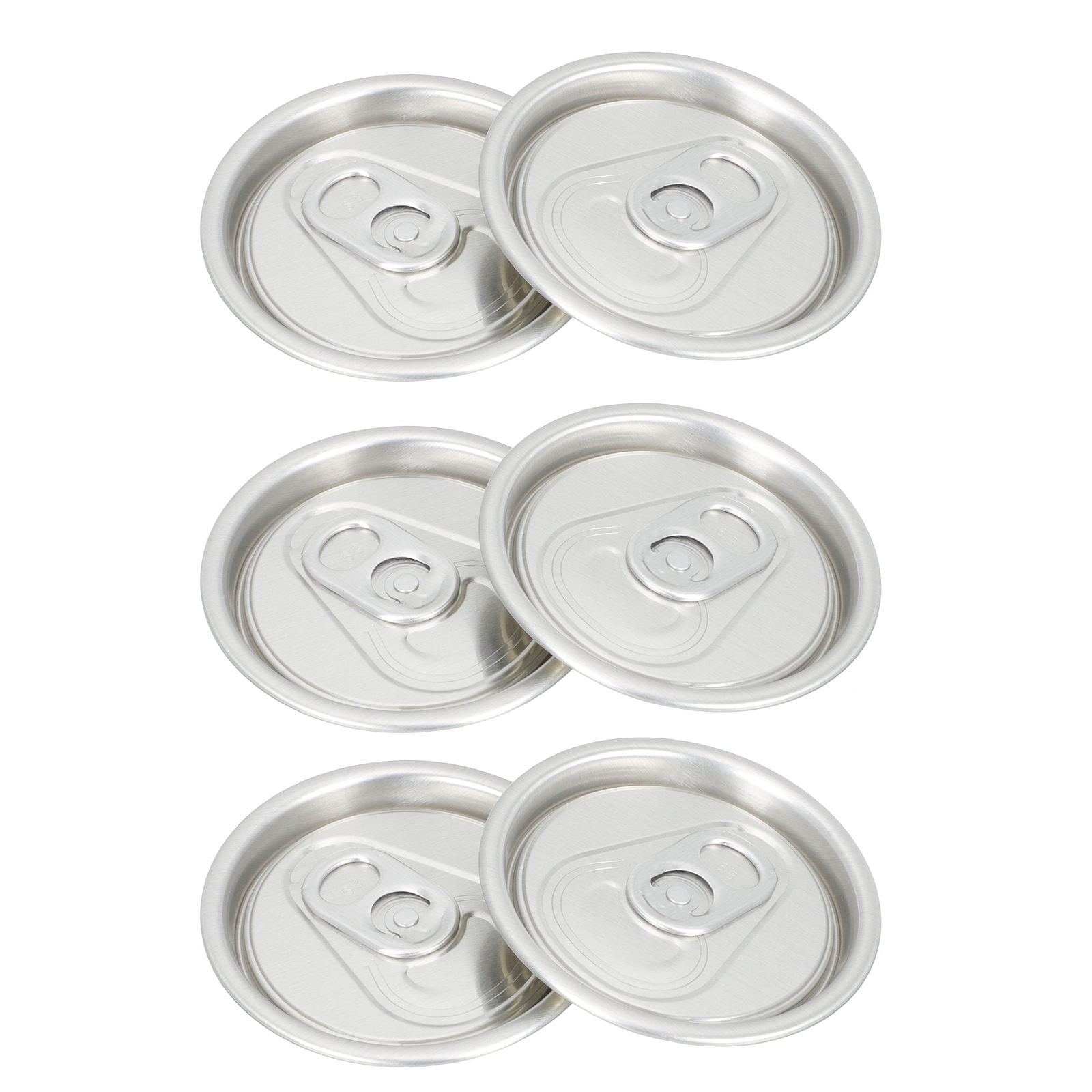 Milisten Plated Silver Aluminum Ring-Pull Can Lids Easy Opening for ...