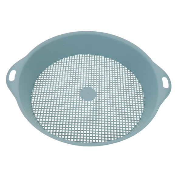 Milisten Blue Garden Soil Sifter with Mesh Screen for Efficient Soil Separation and Outdoor Gardening