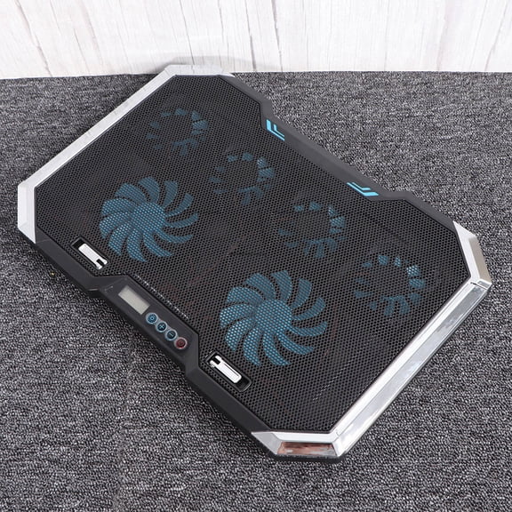 Milisten Portable Laptop Cooler with 6 Fans, Adjustable RGB Lighting, Silent , Compatible with Gaming and Office Laptops