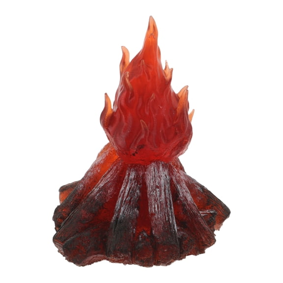Milisten Portable Resin Fake Campfire Log Decoration for Cozy Home Or Outdoor Patio Scenes
