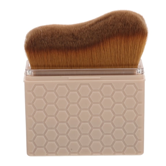 Milisten Ivory Foundation Makeup Brush Soft Bristles Wave Shape for Face and Body