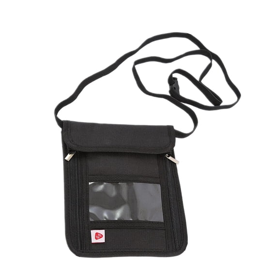 Milisten Holder Wallet, Practical Travel Accessory, Black, Keeps Documents Organized