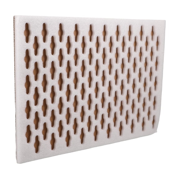 Milisten Precision Die-Cut EPE Foam Tray for Speaker Packaging, 100-Cell Protective Cushion Insert Base, Shipping Storage