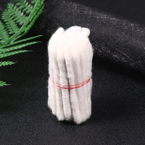 Milisten Premium Cotton Lamp Wick, White Replacement Lantern Wicks for Wine Bottle Oil Lamps, Bottle Torch Accessories