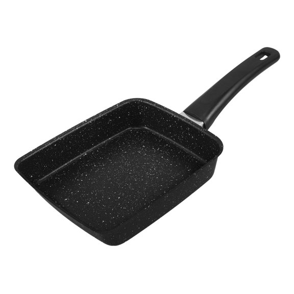 Milisten Versatile Black Nonstick Frying Pan for Pancakes Tamagoyaki and Steak Preparation