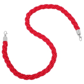 Milisten Red Rope Barrier for Queue Line Management and Safety Control in Public Spaces and Event Venues