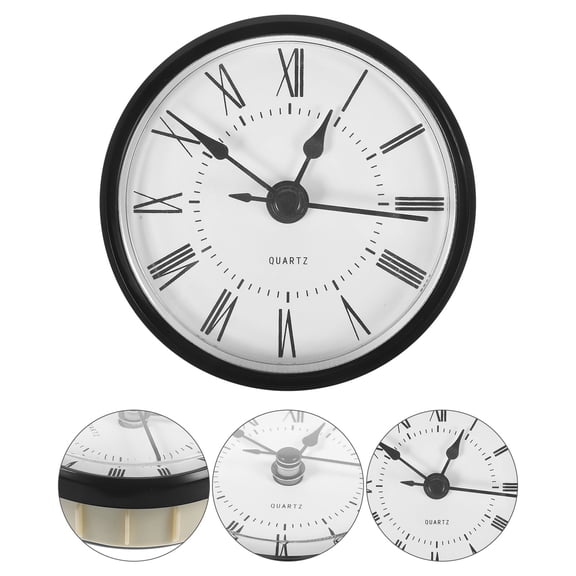 Milisten 70mm Quartz Clock Insert with White Face for Precise and Time Display