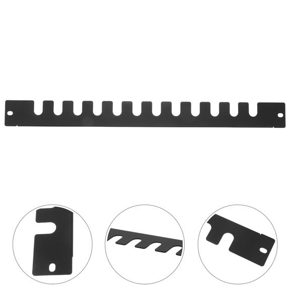 Milisten Rack Mount Fishbone Cable Organizer Panel Made from Thickened Cold Rolled Steel